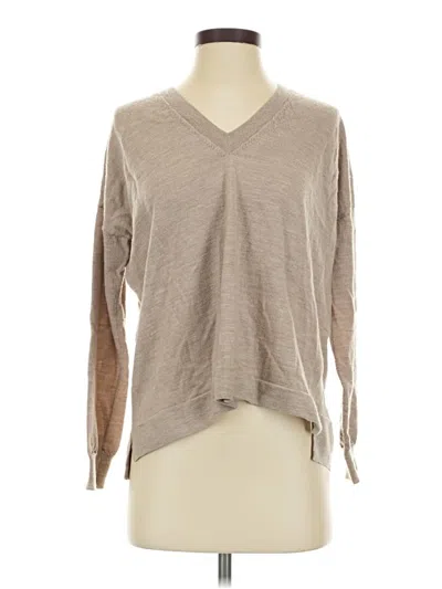 Pre-owned Jcrew Wool Pullover Sweater In Brown