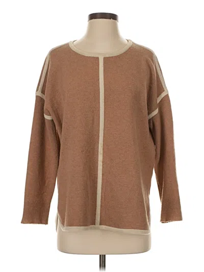 Pre-owned Jcrew Wool Pullover Sweater In Brown