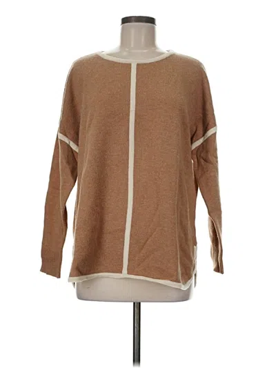 Pre-owned Jcrew Wool Pullover Sweater In Brown