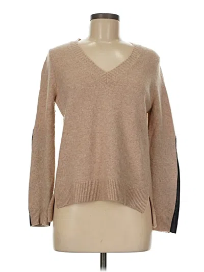 Pre-owned Jcrew Wool Pullover Sweater In Brown