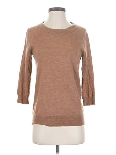 Pre-owned Jcrew Wool Pullover Sweater In Brown