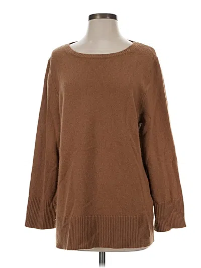 Pre-owned Jcrew Wool Pullover Sweater In Brown
