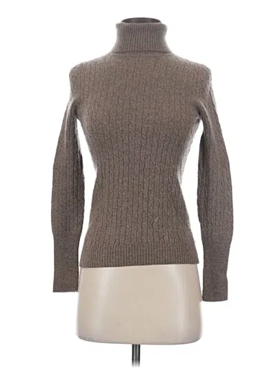 Pre-owned Jcrew Wool Pullover Sweater In Brown