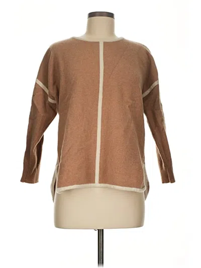 Pre-owned Jcrew Wool Pullover Sweater In Brown