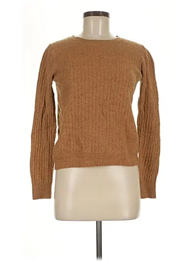 Pre-owned Jcrew Wool Pullover Sweater In Brown