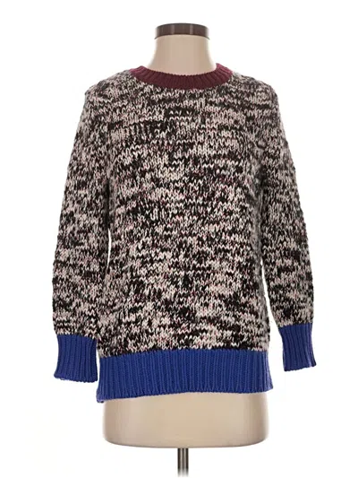 Pre-owned Jcrew Wool Pullover Sweater In Brown