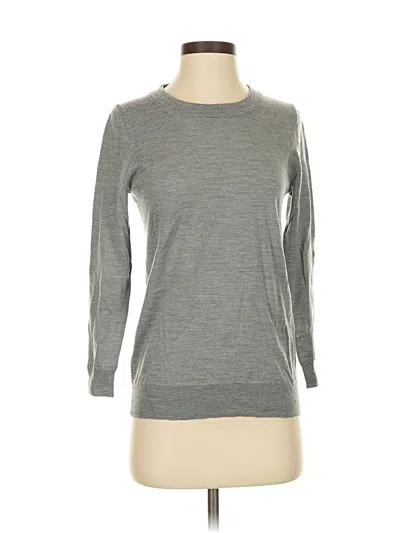 Pre-owned Jcrew Wool Pullover Sweater In Gray