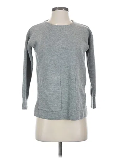 Pre-owned Jcrew Wool Pullover Sweater In Gray