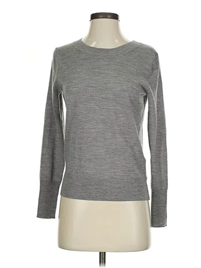 Pre-owned Jcrew Wool Pullover Sweater In Gray