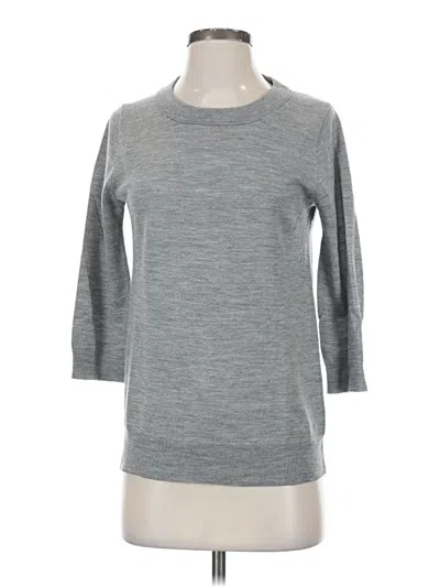 Pre-owned Jcrew Wool Pullover Sweater In Gray