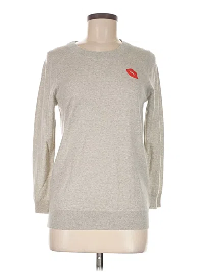 Pre-owned Jcrew Wool Pullover Sweater In Gray