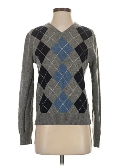 Pre-owned Jcrew Wool Pullover Sweater In Gray