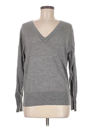 Pre-owned Jcrew Wool Pullover Sweater In Gray