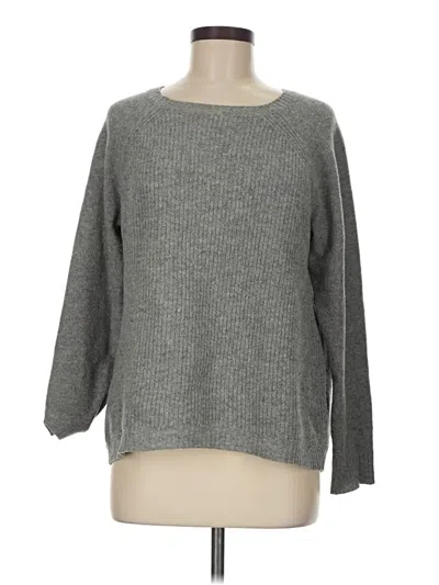 Pre-owned Jcrew Wool Pullover Sweater In Gray