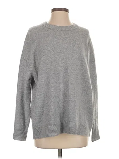 Pre-owned Jcrew Wool Pullover Sweater In Gray