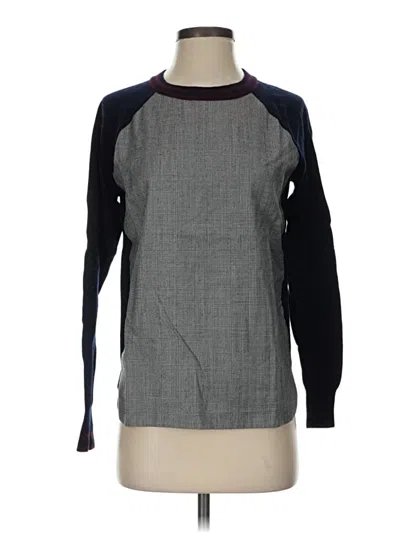 Pre-owned Jcrew Wool Pullover Sweater In Gray