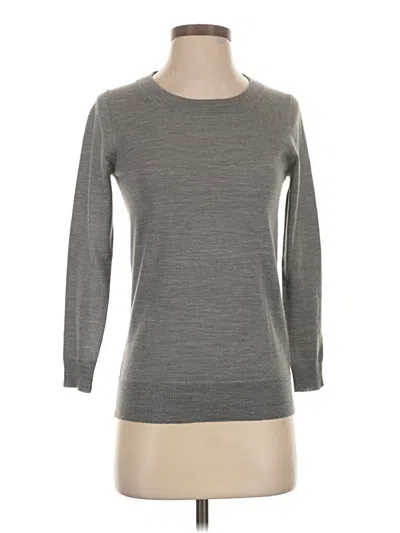 Pre-owned Jcrew Wool Pullover Sweater In Gray