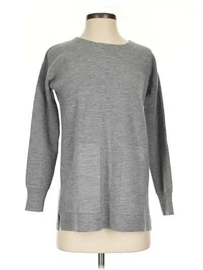Pre-owned Jcrew Wool Pullover Sweater In Gray