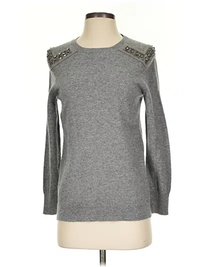 Pre-owned Jcrew Wool Pullover Sweater In Gray