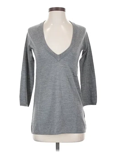 Pre-owned Jcrew Wool Pullover Sweater In Gray