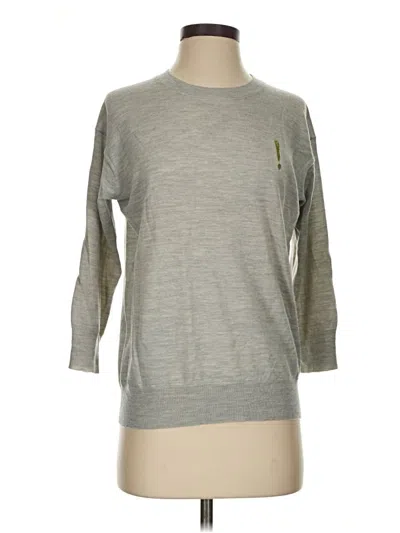 Pre-owned Jcrew Wool Pullover Sweater In Gray