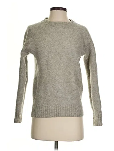 Pre-owned Jcrew Wool Pullover Sweater In Gray