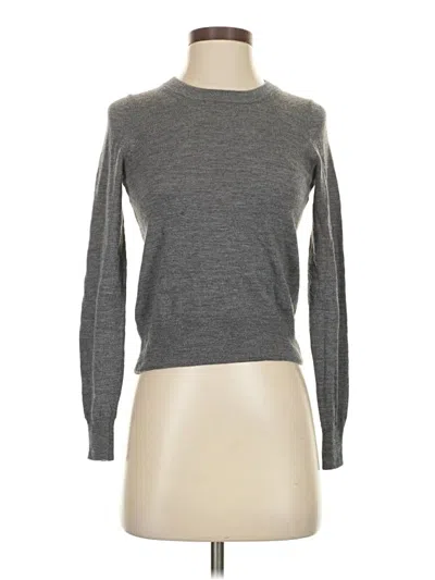 Pre-owned Jcrew Wool Pullover Sweater In Gray