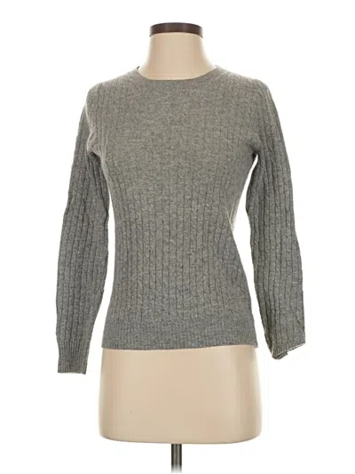 Pre-owned Jcrew Wool Pullover Sweater In Gray