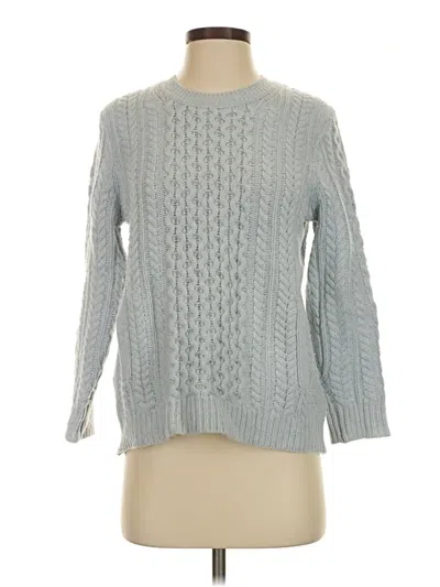 Pre-owned Jcrew Wool Pullover Sweater In Gray
