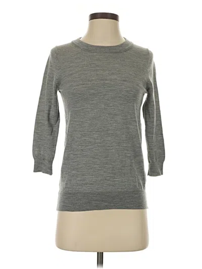 Pre-owned Jcrew Wool Pullover Sweater In Gray