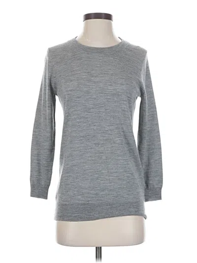 Pre-owned Jcrew Wool Pullover Sweater In Gray