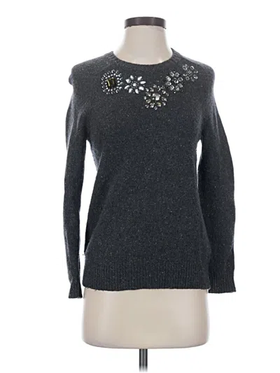 Pre-owned Jcrew Wool Pullover Sweater In Gray