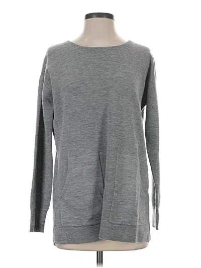Pre-owned Jcrew Wool Pullover Sweater In Gray