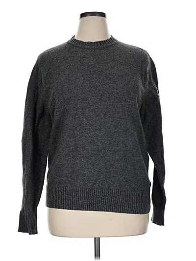 Pre-owned Jcrew Wool Pullover Sweater In Gray