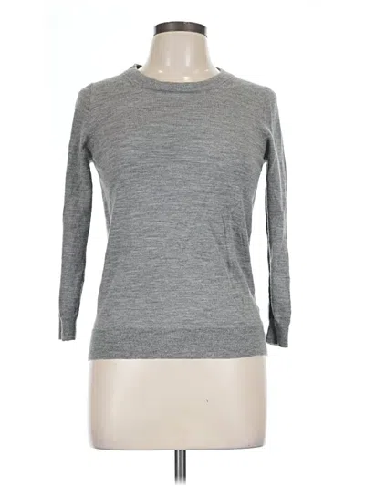 Pre-owned Jcrew Wool Pullover Sweater In Gray