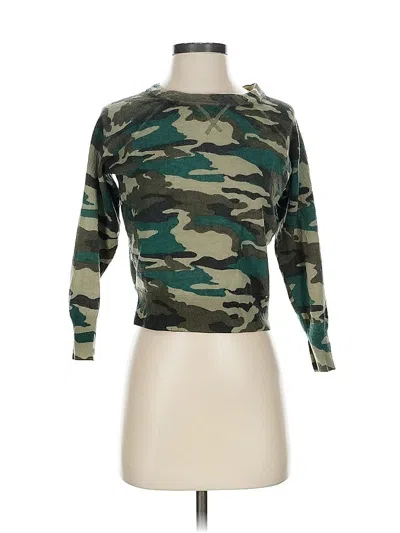 Pre-owned Jcrew Wool Pullover Sweater In Green