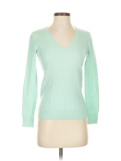 Pre-owned Jcrew Wool Pullover Sweater In Green