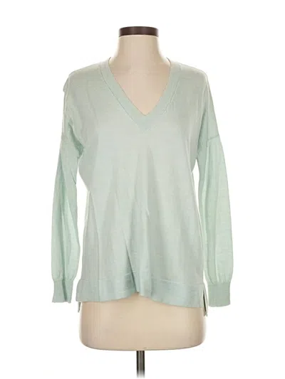 Pre-owned Jcrew Wool Pullover Sweater In Green