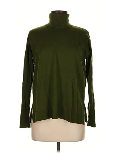 Pre-owned Jcrew Wool Pullover Sweater In Green