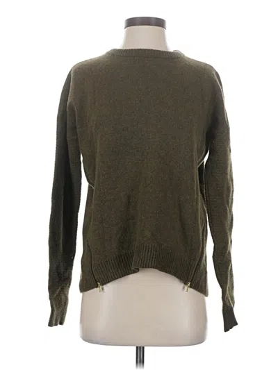 Pre-owned Jcrew Wool Pullover Sweater In Green