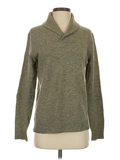 Pre-owned Jcrew Wool Pullover Sweater In Green