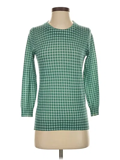 Pre-owned Jcrew Wool Pullover Sweater In Green