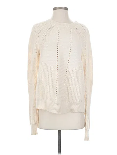 Pre-owned Jcrew Wool Pullover Sweater In Ivory