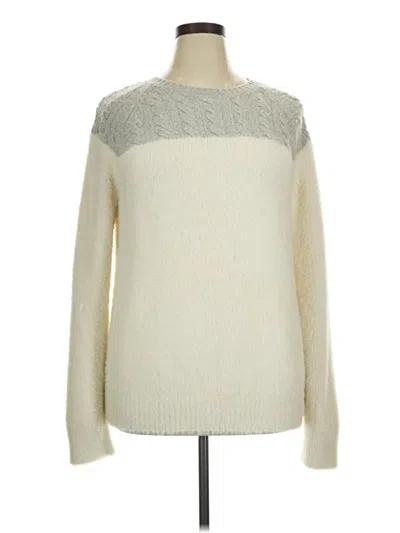 Pre-owned Jcrew Wool Pullover Sweater In Ivory