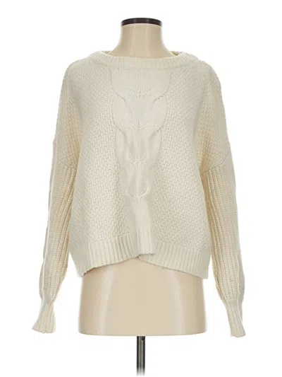 Pre-owned Jcrew Wool Pullover Sweater In Ivory