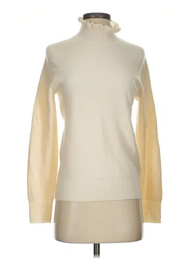 Pre-owned Jcrew Wool Pullover Sweater In Ivory