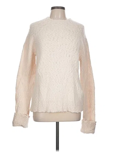 Pre-owned Jcrew Wool Pullover Sweater In Ivory