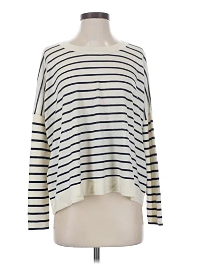 Pre-owned Jcrew Wool Pullover Sweater In Ivory