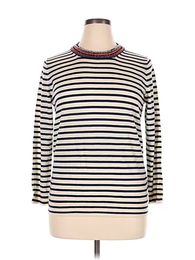 Pre-owned Jcrew Wool Pullover Sweater In Ivory