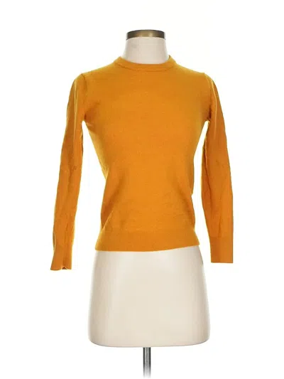 Pre-owned Jcrew Wool Pullover Sweater In Orange
